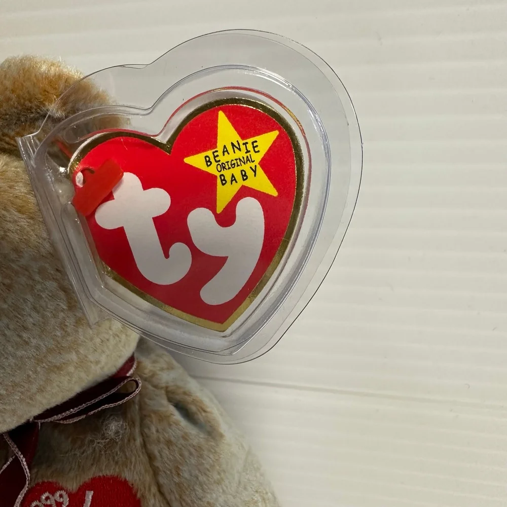 Ty Beanie Baby 1999 Signature Bear Plush Toy Gold Mint Canadian Tush Tag NWT NEW